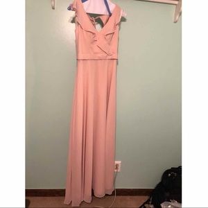 Mori Lee Blush Pink Bridesmaid Dress